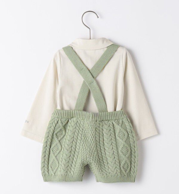 SHIPS KIDS「SHIPS KIDS:70～80cm /ニット セット ロンパース」|ロンパース|