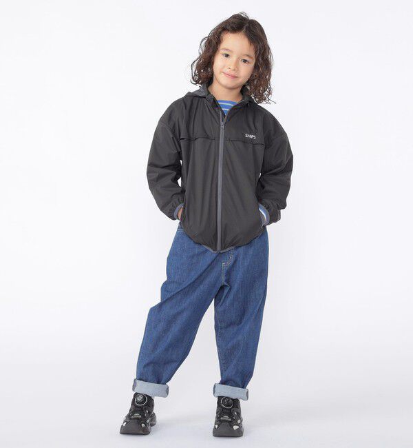 SHIPS KIDS「SHIPS KIDS:100～130cm /〈撥水/洗濯機可能〉ジップアップ パーカ」|ブルゾン・スタジャン|