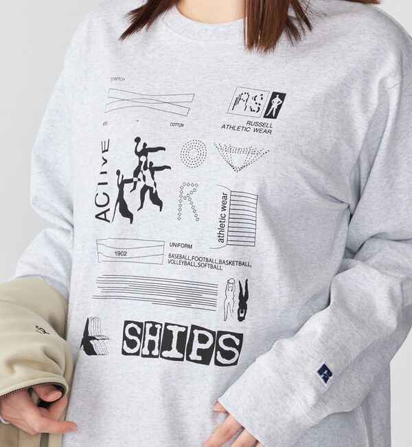 SHIPS「【WEB限定/SHIPS/RUSSELL ATHLETIC別注】CONVENIENCEYOUNG: LS TEE」|Tシャツ・カットソー|