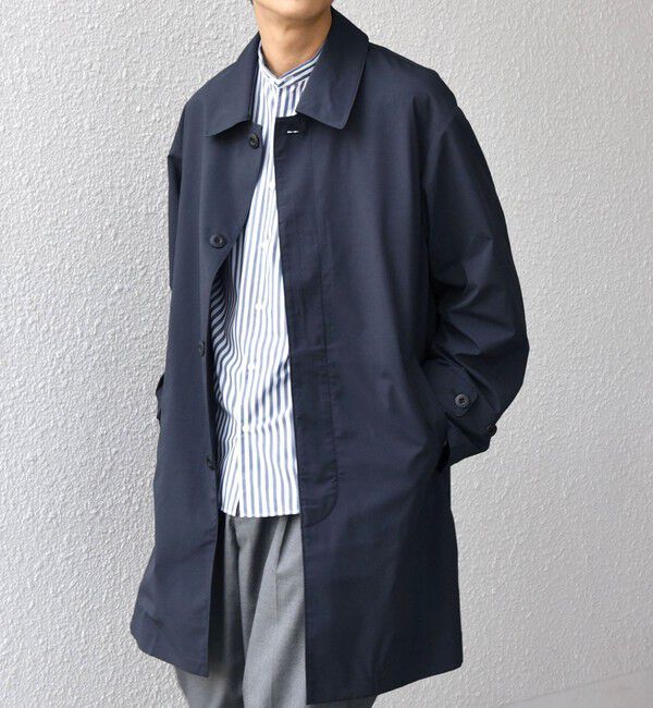 SHIPS any「SHIPS any:〈撥水加工〉タスラン SOLOTEX(R) ステンカラー コート 26AW◆」|ステンカラーコート|