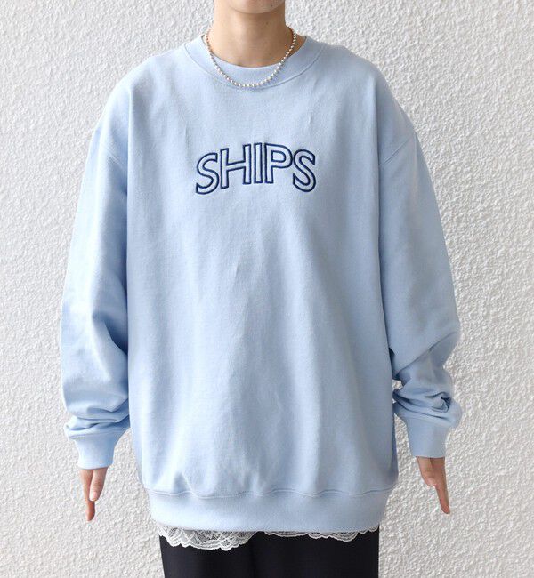 SHIPS for women「【WEB限定】SHIPS ラウンド ロゴ 刺繍 スウェット」|スウェット・ジャージ|