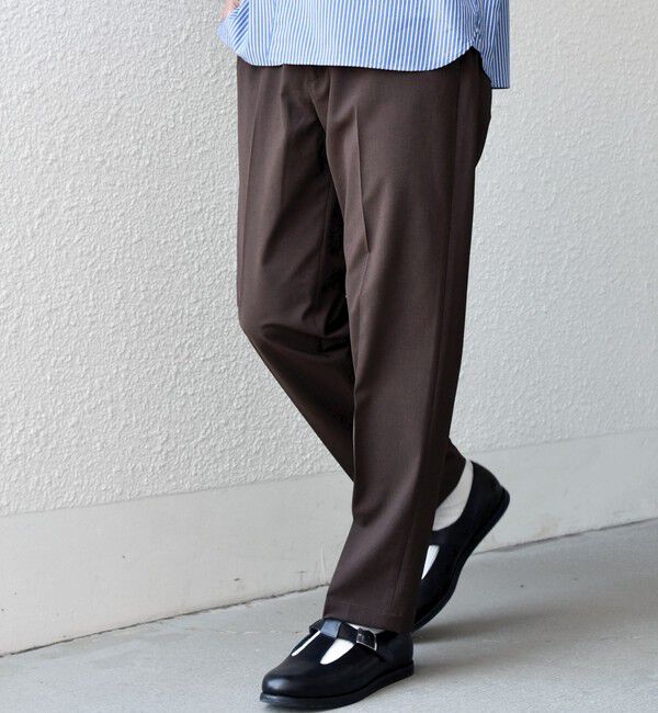 SHIPS any「SHIPS any:〈吸水速乾〉Rapidry クリース アンクル テーパード イージーパンツ26SS◇」|スラックス|