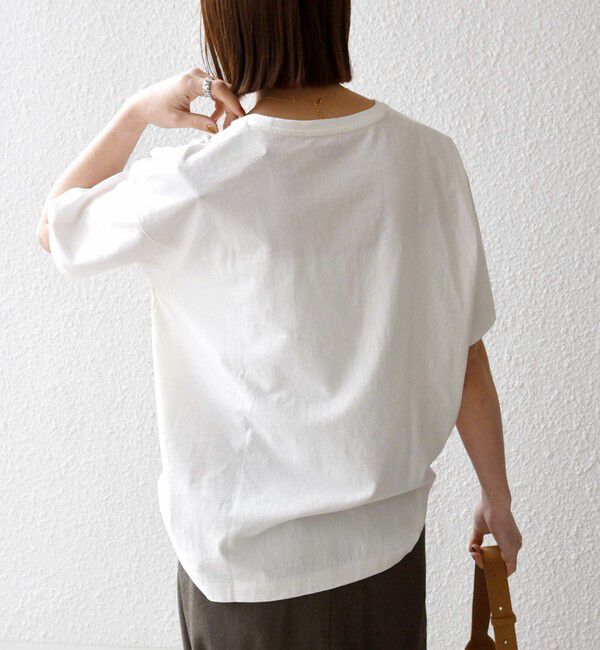 SHIPS any「【SHIPS any別注】La Hutte:〈洗濯機可能〉デザイン ロゴ プリント TEE 26SS」|Tシャツ・カットソー|