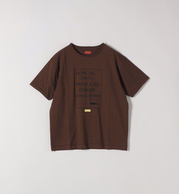 SHIPS any「【SHIPS any別注】La Hutte:〈洗濯機可能〉デザイン ロゴ プリント TEE 26SS」|Tシャツ・カットソー|