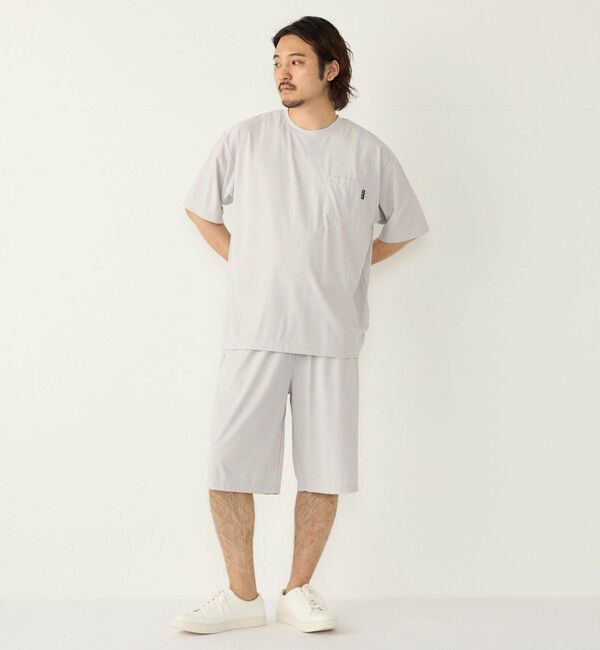 SHIPS Colors 「【WEB限定】SHIPS Colors:〈接触冷感〉カノコ Tシャツ ＆ ショーツ セット◇」|Tシャツ・カットソー|グレー