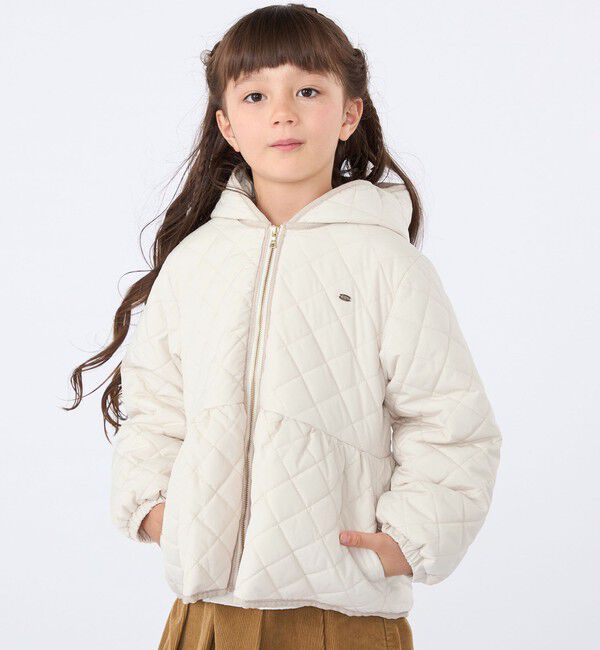 SHIPS KIDS「SHIPS KIDS:100～130cm /〈洗濯機可能〉 キルト ペプラム  ジップ ジャケット」|その他|