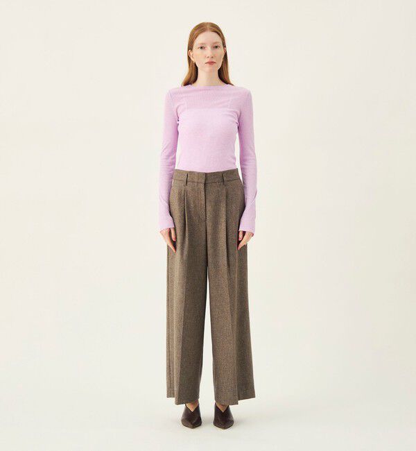 Ballsey「コットンシルクリブ クルーネックプルオーバー」|Tシャツ・カットソー|