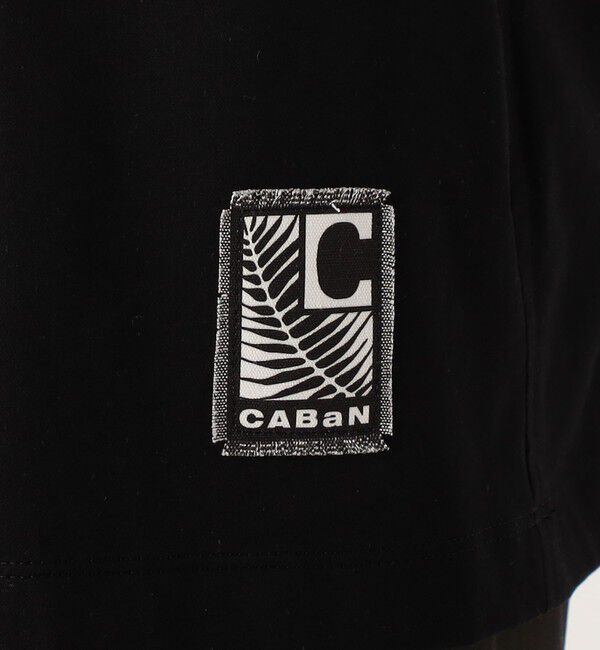 CABaN「CABaN スビンコットン ビンテージフラワーエンブロイダリーTシャツ」|Tシャツ・カットソー|