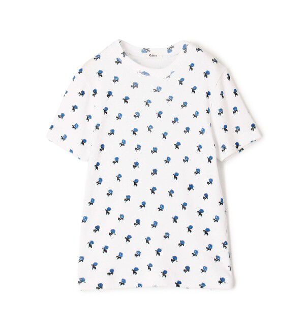 Edition「コットンモダールフライス フラワープリント Tシャツ」|Tシャツ・カットソー|12 ホワイト系