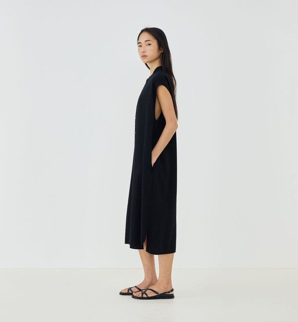 GALERIE VIE「ソフトウェーブ バンドカラーシャツワンピース」|ワンピース|