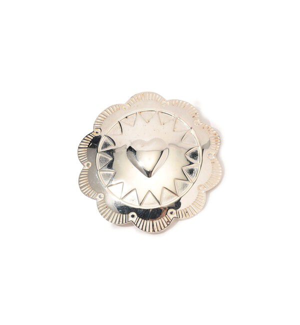 TOMORROWLAND GOODS「ADRAR Flower Heart シルバー ブローチピン」|ブローチ・コサージュ|81 シルバー