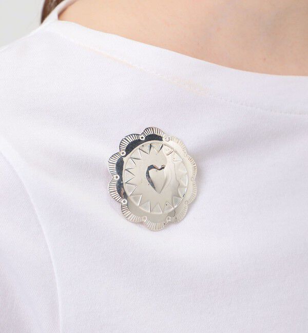 TOMORROWLAND GOODS「ADRAR Flower Heart シルバー ブローチピン」|ブローチ・コサージュ|