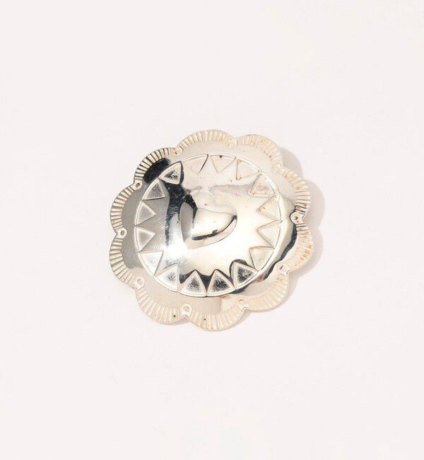 TOMORROWLAND GOODS「ADRAR Flower Heart シルバー ブローチピン」|ブローチ・コサージュ|