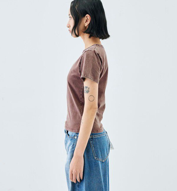 Edition「ストレッチコットンガーメントダイ プルオーバー」|Tシャツ・カットソー|