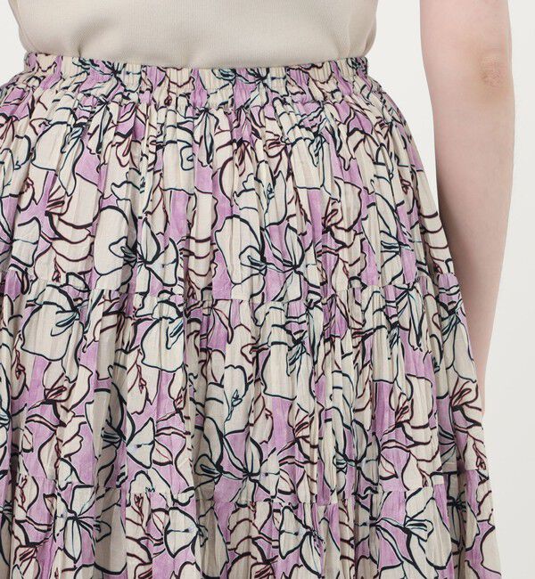 TOMORROWLAND BUYING WEAR「【別注】MARIHA Flower Poem 草原の虹のスカート」|フレア|