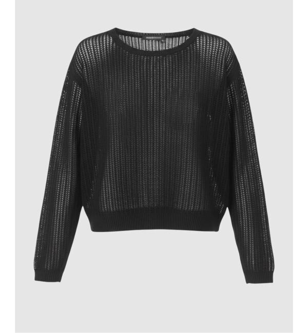 JOINT WORKS「NOCTO ARCHIVE/ノクト アーカイブ Mesh Knit Pullover」|ニット・セーター|ブラック