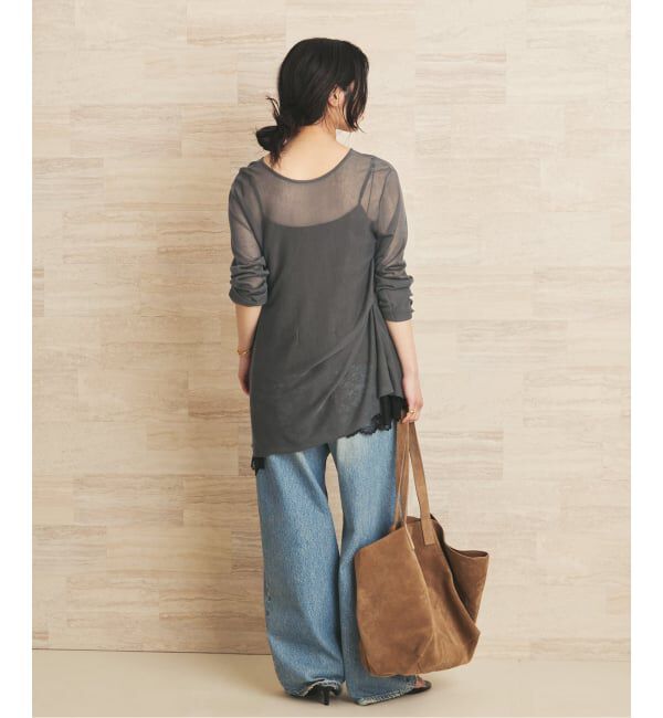 Plage「Acetate mix 2way flare ニット」|ニット・セーター|