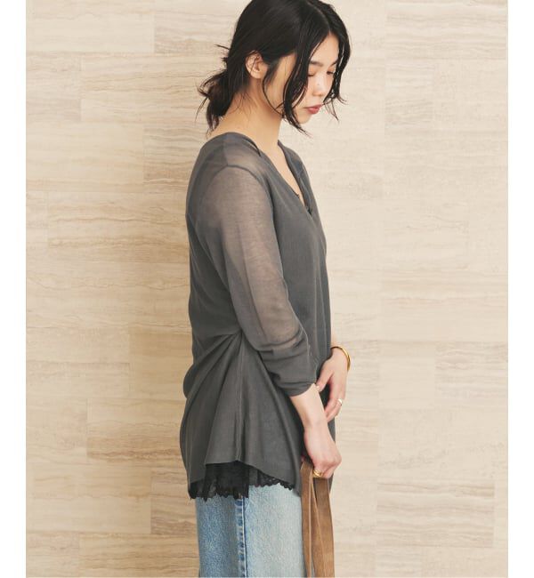 Plage「Acetate mix 2way flare ニット」|ニット・セーター|