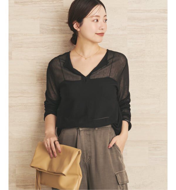 Plage「Acetate mix 2way flare ニット」|ニット・セーター|