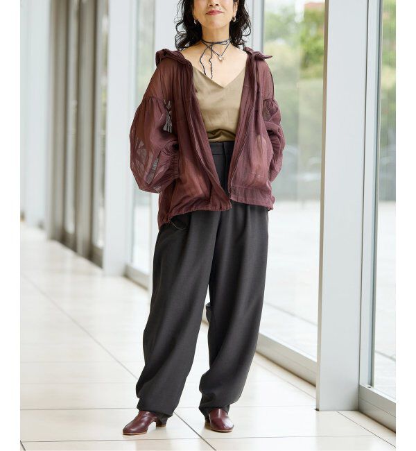 IENA LA BOUCLE「IENA LA BOUCLE カーブボリュームパンツ」|スラックス|