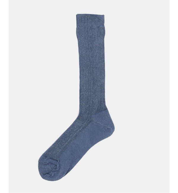 JOURNAL STANDARD「別注【MARCOMONDE / マルコモンド】 glitter ribbed socks JSSP」|ソックス|ブルー A