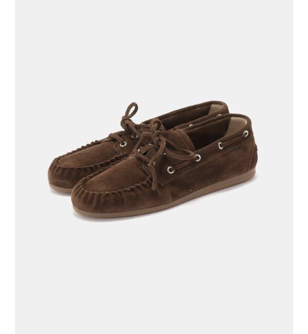 journal standard L'essage「【ALOHAS/アロハス】 Rowan Suede Brown Leather Loafers」|スリッポン|ブラウン