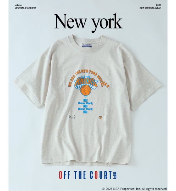 JOURNAL STANDARD relume「Off The Court by NBA / オフ・ザ・コート バイ NBA 別注 プリントTシャツ」|Tシャツ・カットソー|ナチュラル A