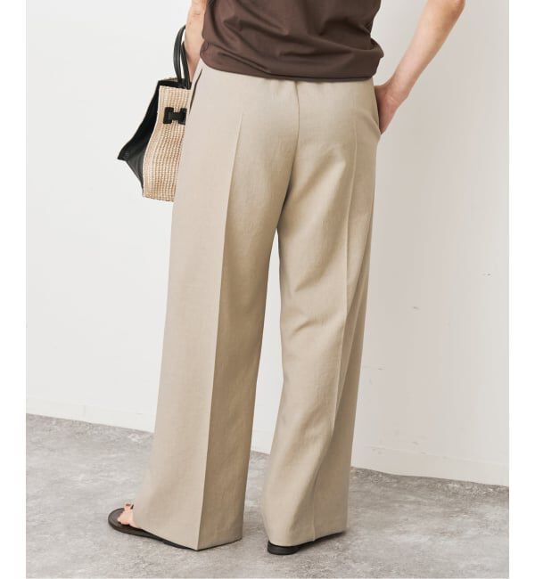 Spick and Span「PEウォッシャブルイージースラックスパンツ」|スラックス|
