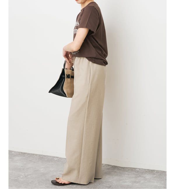 Spick and Span「PEウォッシャブルイージースラックスパンツ」|スラックス|