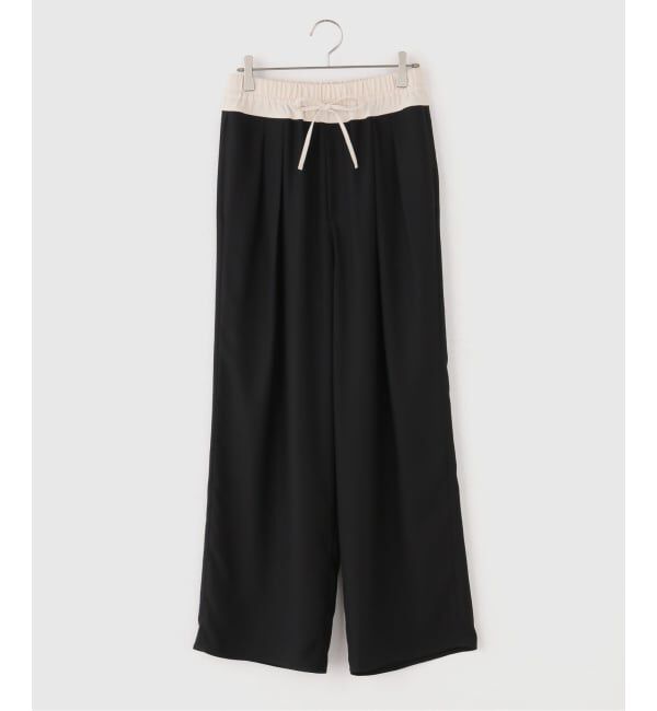 Spick and Span「ストレッチジョーゼットイージーパンツ」|スラックス|