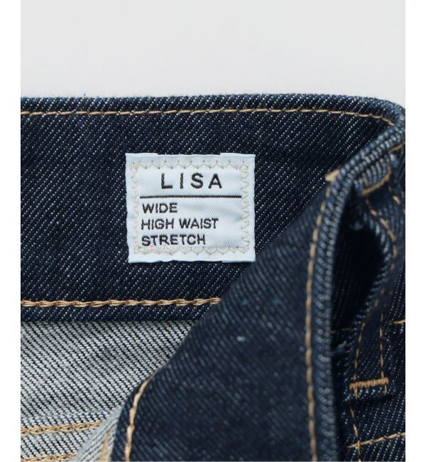  「【洗える】SOMETHING / サムシング LISA LACE UP WIDE」|デニム|