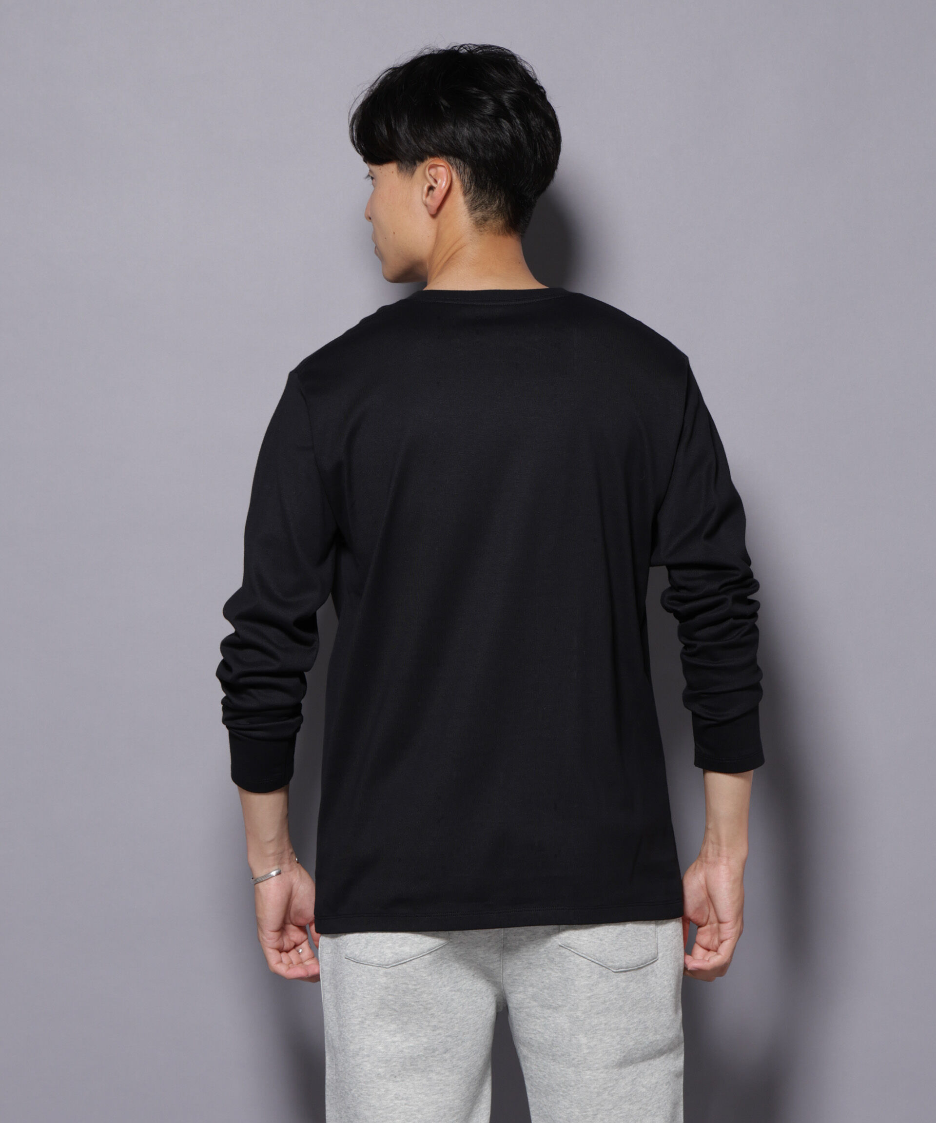 NANO universe「Anti Soaked(R)汗染み防止 クルーネックTシャツ 長袖」|Tシャツ・カットソー|