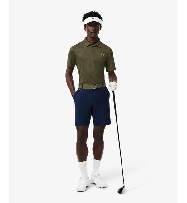LACOSTE「グラデーションプリントウルトラドライゴルフポロシャツ」|ポロシャツ|