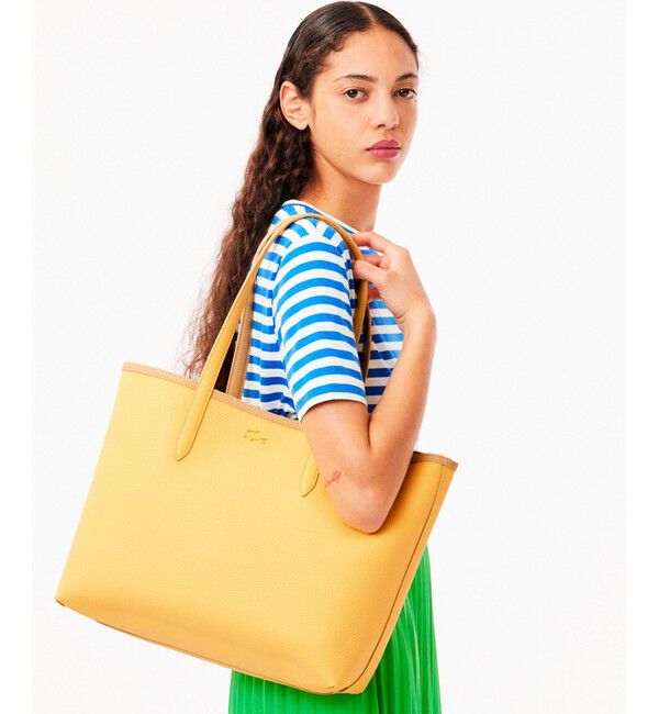 LACOSTE「ANNA 2WAY リバーシブル トートバッグ / クラッチバッグ付き」|トートバッグ|