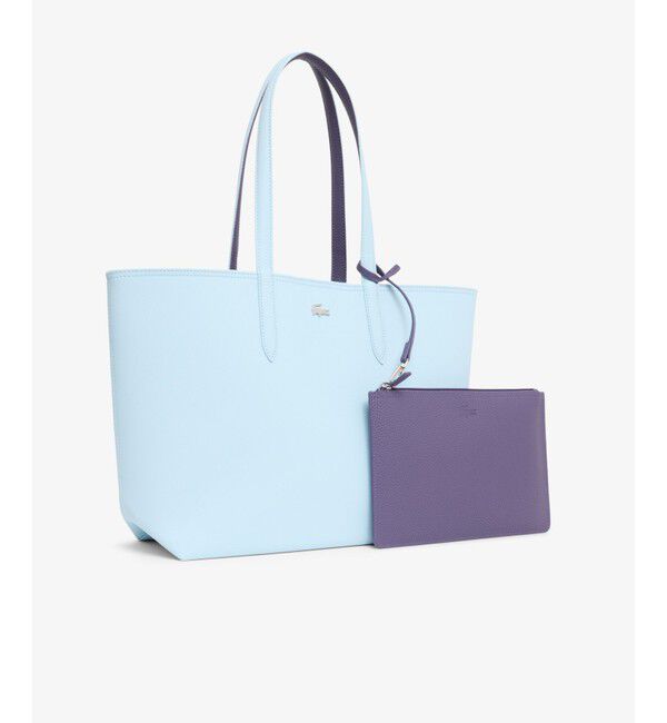 LACOSTE「ANNA 2WAY リバーシブル トートバッグ / クラッチバッグ付き」|トートバッグ|アクア