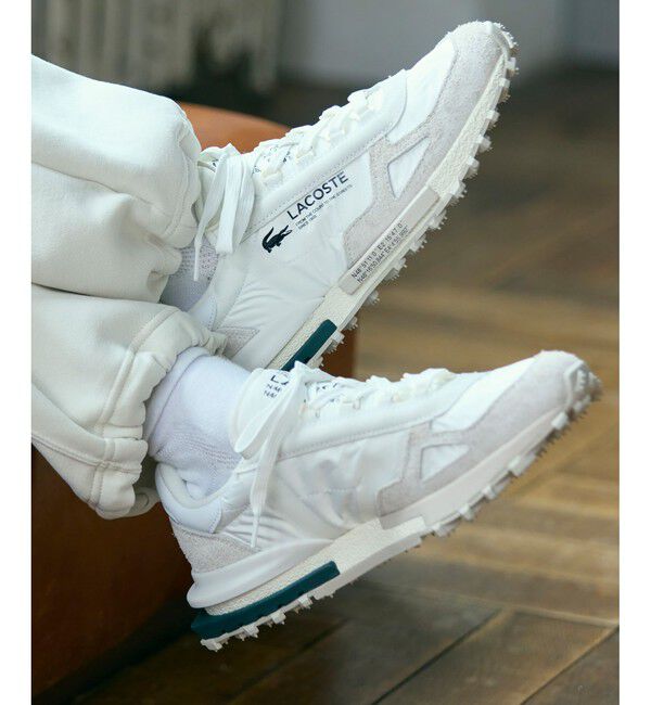 LACOSTE「メンズ ELITE ACTIVE 223 1 SMA」|スニーカー|ホワイト&times;グリーン
