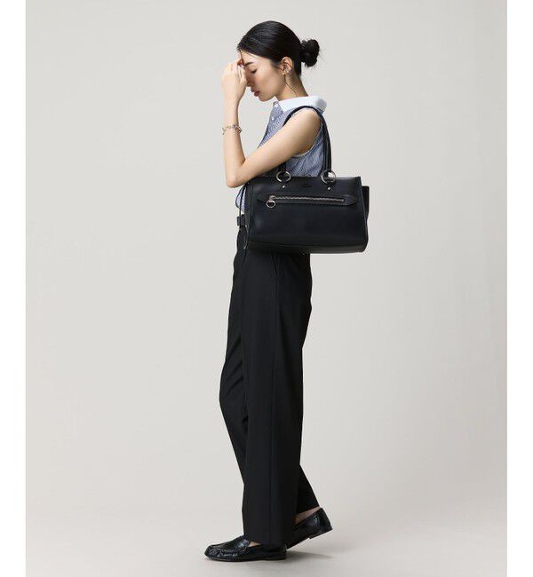 LACOSTE「セリス ワントーンハンドルバッグ」|ハンドバッグ|