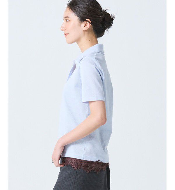 LACOSTE「ダブルカラー鹿の子鹿の子ポロシャツ」|ポロシャツ|