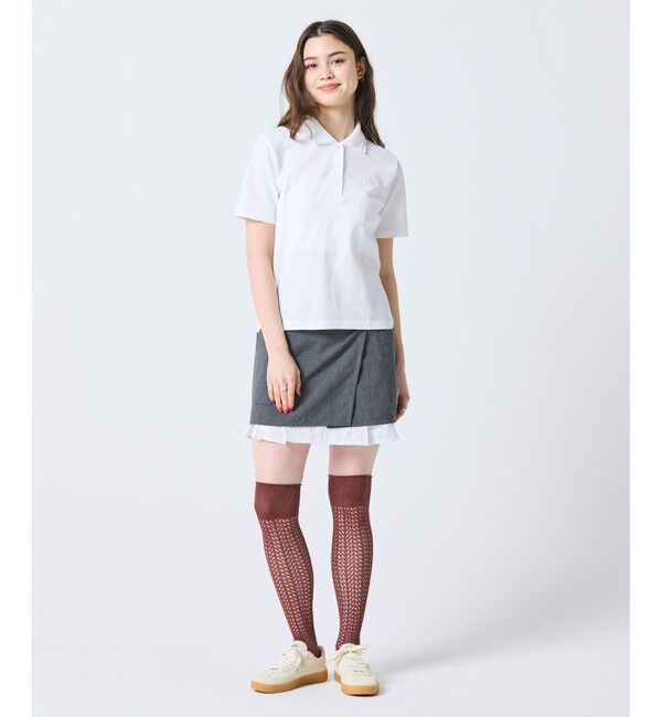 LACOSTE「ダブルカラー鹿の子鹿の子ポロシャツ」|ポロシャツ|