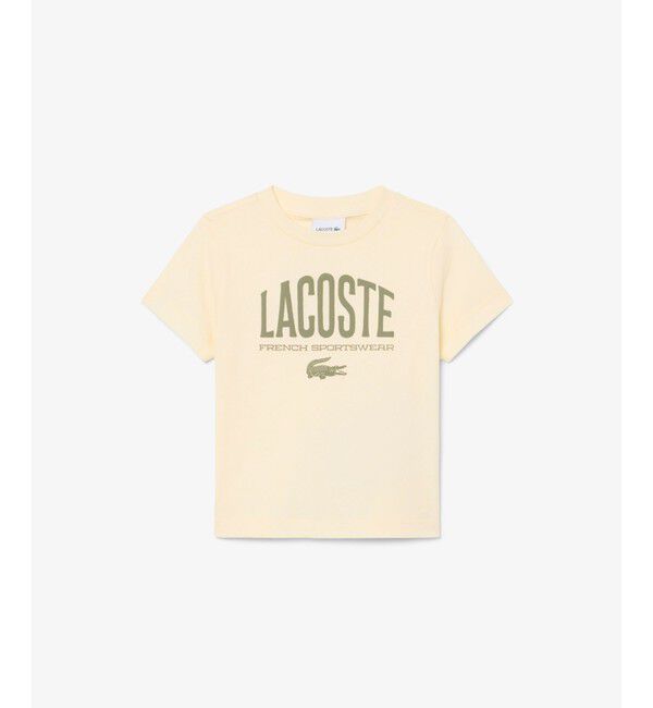 LACOSTE「【EC限定】BOYSマルチカラーブランドネームロゴTシャツ」|Tシャツ・カットソー|