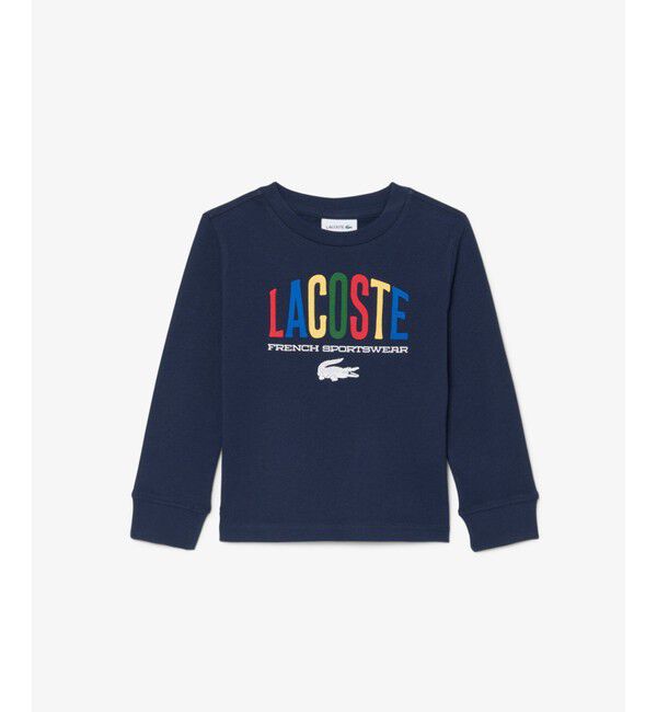 LACOSTE「【EC限定】BOYSマルチカラーブランドネームロゴ長袖Tシャツ」|Tシャツ・カットソー|