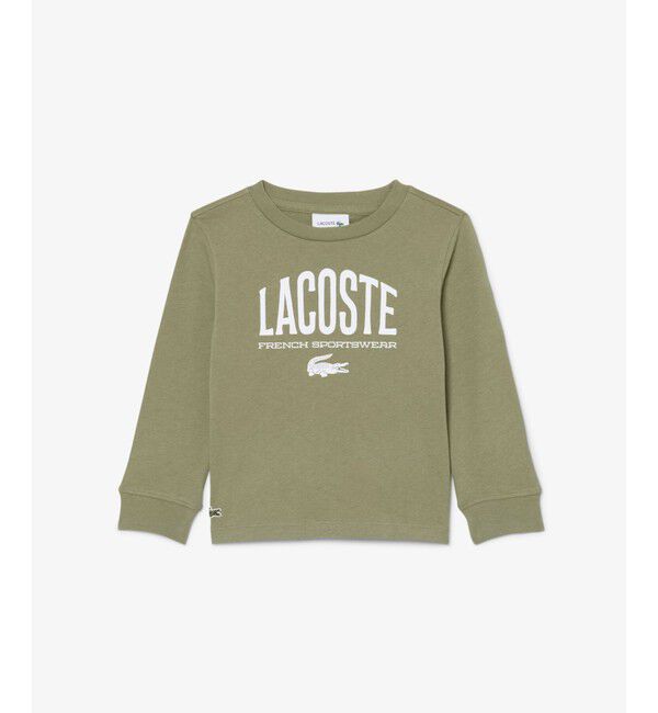 LACOSTE「【EC限定】BOYSマルチカラーブランドネームロゴ長袖Tシャツ」|Tシャツ・カットソー|