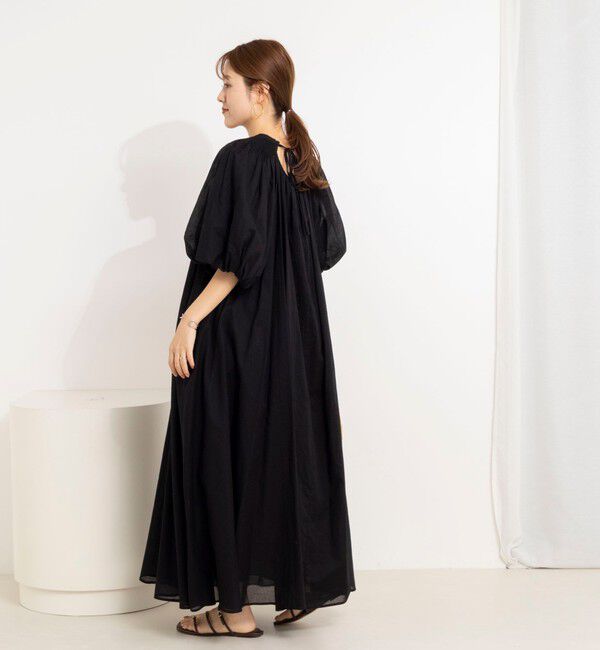 NOLLEY'S「【一部WEB限定カラーアイテム】ウォッシャブルハンドスモックバルーン袖ワンピース」|ワンピース|