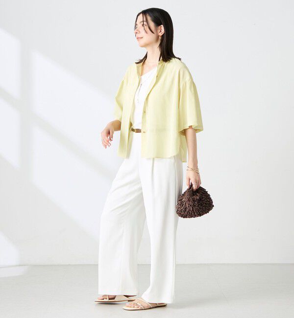 NOLLEY'S「【BECシリーズ】ウォッシャブル袖2ＷAYシアーボイルブラウス」|シャツ・ブラウス|