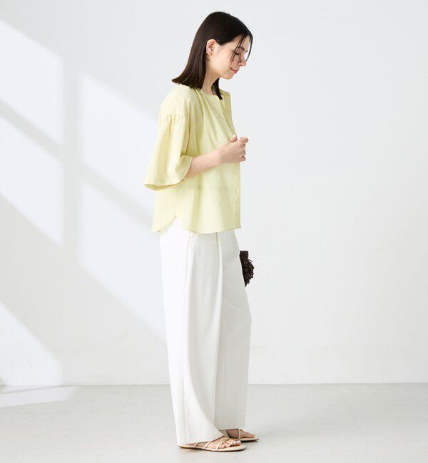 NOLLEY'S「【BECシリーズ】ウォッシャブル袖2ＷAYシアーボイルブラウス」|シャツ・ブラウス|