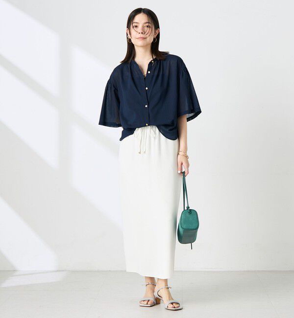 NOLLEY'S「【BECシリーズ】ウォッシャブル袖2ＷAYシアーボイルブラウス」|シャツ・ブラウス|