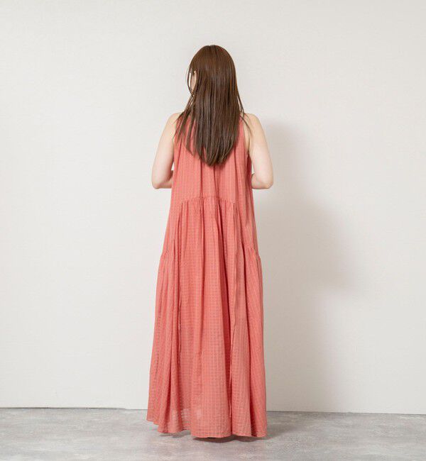 NOLLEY'S sophi「【WALANCE/ワランス】natural dye sheer cotton check gather dress」|ワンピース|