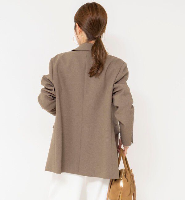 NOLLEY'S「【PR阿部☆別注】《抗ピリング/ストレッチ》ウォッシャブルダブルクロスオーバージャケット」|テーラードジャケット|