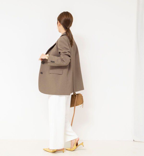 NOLLEY'S「【PR阿部☆別注】《抗ピリング/ストレッチ》ウォッシャブルダブルクロスオーバージャケット」|テーラードジャケット|