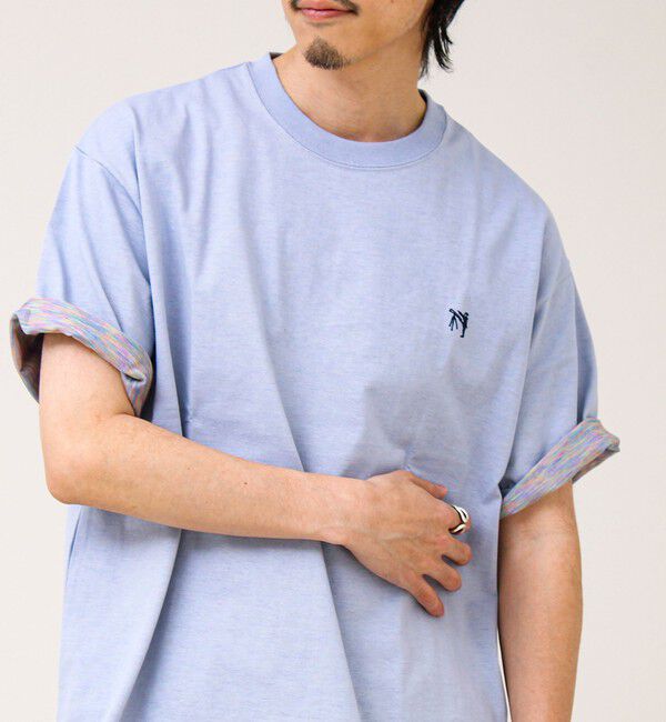GLOSTER「【BOY刺繍】裏グラデーション ワンポイント半袖Tシャツ」|Tシャツ・カットソー|